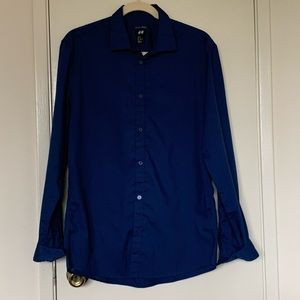 🔥 H&M Easy Iron Slim Fit Button Down Shirt